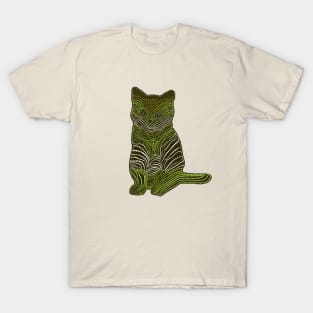 Meow Meow - Lime Green T-Shirt